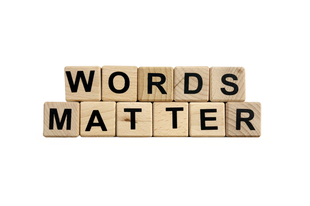 Word matter single wood blocks